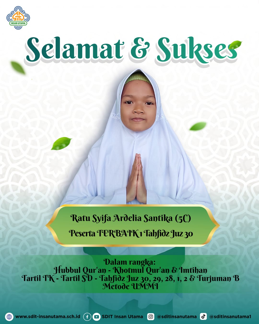 Selamat dan Sukses untuk Ananda Ratu Syifa